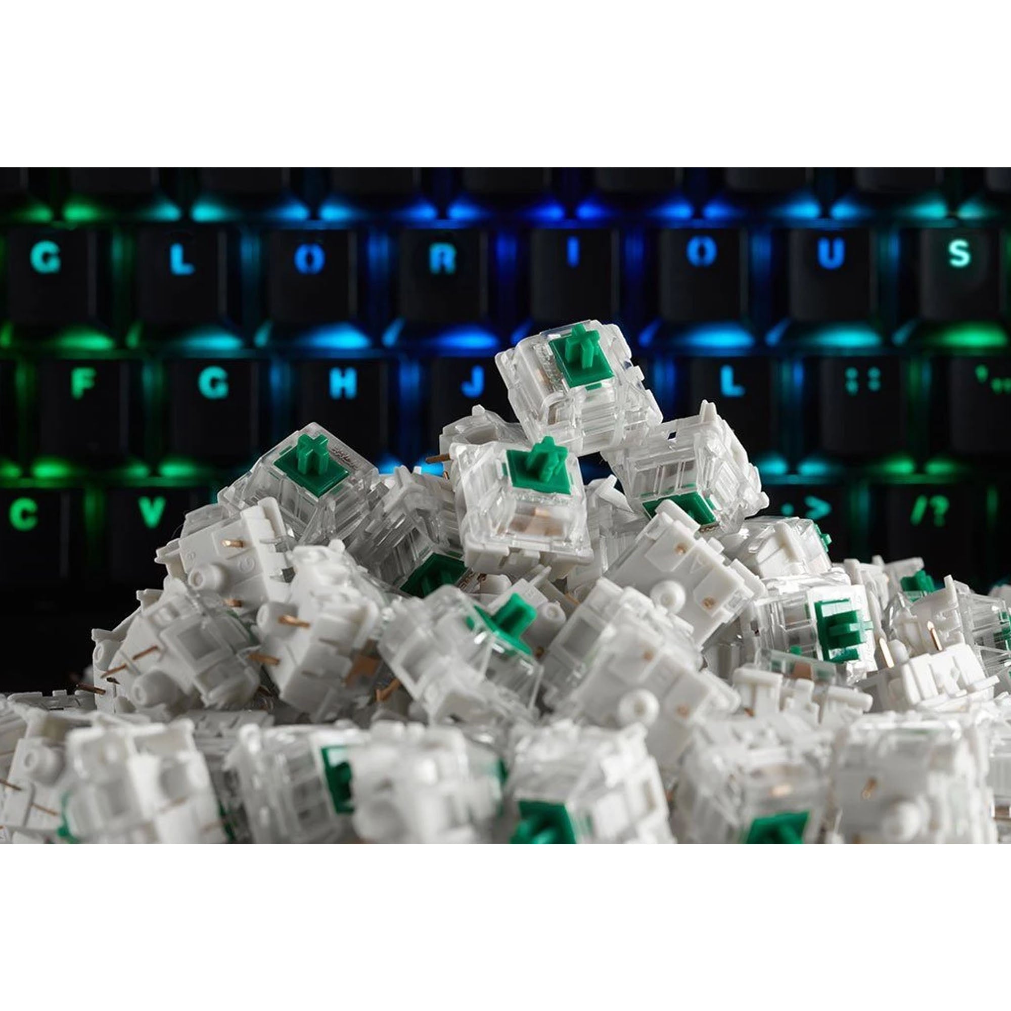 Glorious Gateron Green Mechanical Keyboard Switches (120 pack)