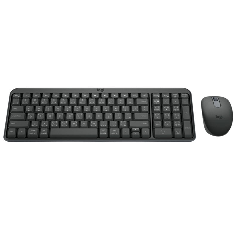 Logitech MK250 Compact Bluetooth Wireless Combo, Keyboard & Mouse, English/Arabic - Graphite