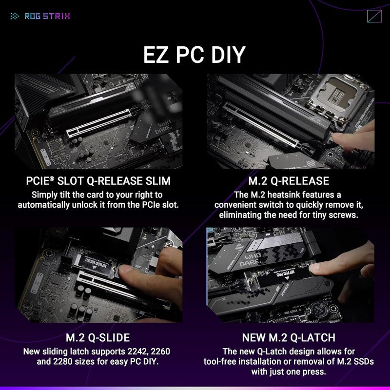 Asus ROG STRIX Z890-H GAMING WIFI DDR5 ATX Gaming Motherboard