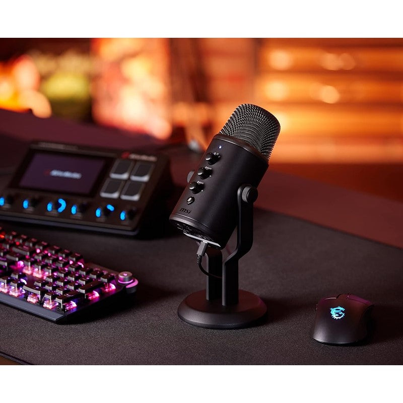 MSI IMMERSE GV60 Wired Gaming and Streaming Mic - Black