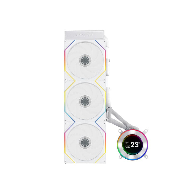 LIAN LI Hydro-Shift II LCD-C 360TL Liquid CPU Cooler with TL Wireless Fans, 2.1