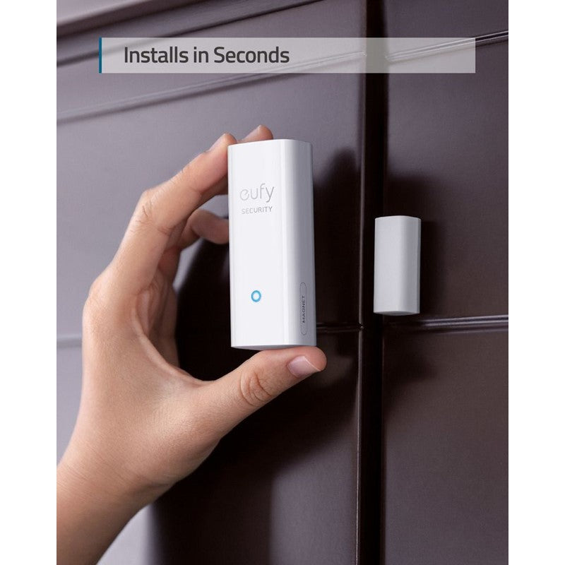 Eufy Entry Sensor, Detects Opened and Closed Doors or Windows, Sends Alerts, Triggers Siren, 2-Year Battery Life, Indoor-use Only, Requires HomeBase, Optional 24/7 Protection Service