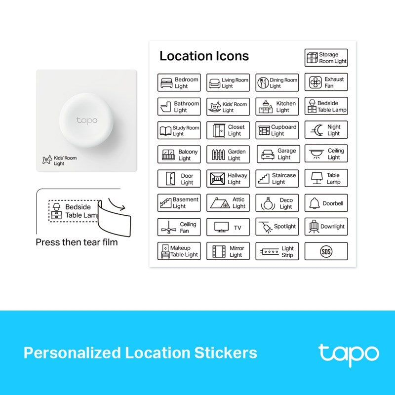 TP-Link Smart Remote Dimmer Switch with Wall Mount Plate - White