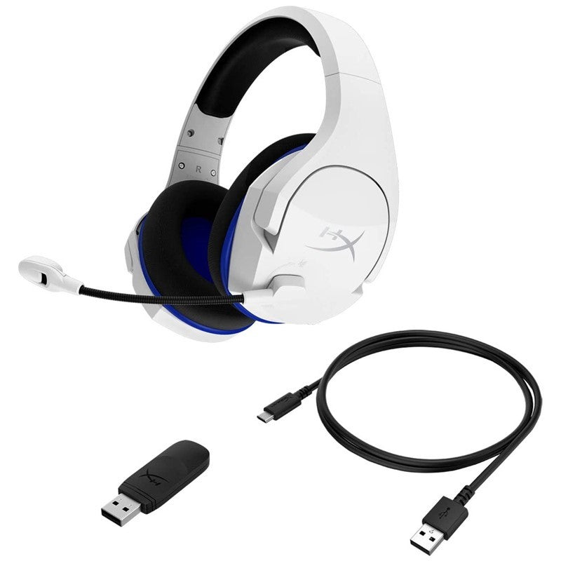 HyperX Cloud Stinger Core 2.4GHz Wireless Gaming Headset for PC, PS5, PS4 - White