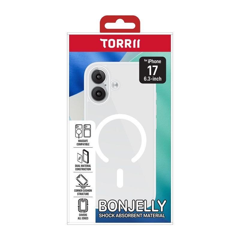 Torrii iPhone Air / iPhone 17 / iPhone 17 Pro / iPhone 17 Pro Max Bonjelly Magsafe Case  - Clear