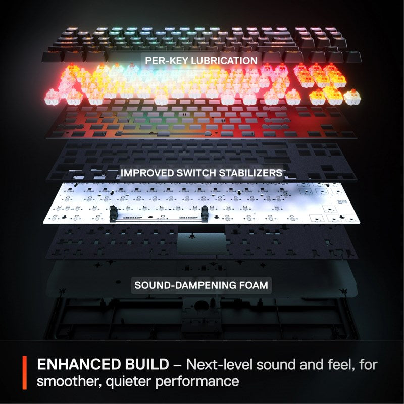 SteelSeries Apex Pro TKL Gen 3 Wired RGB Magnetic Switch Mechanical Gaming Keyboard - White (US Layout)
