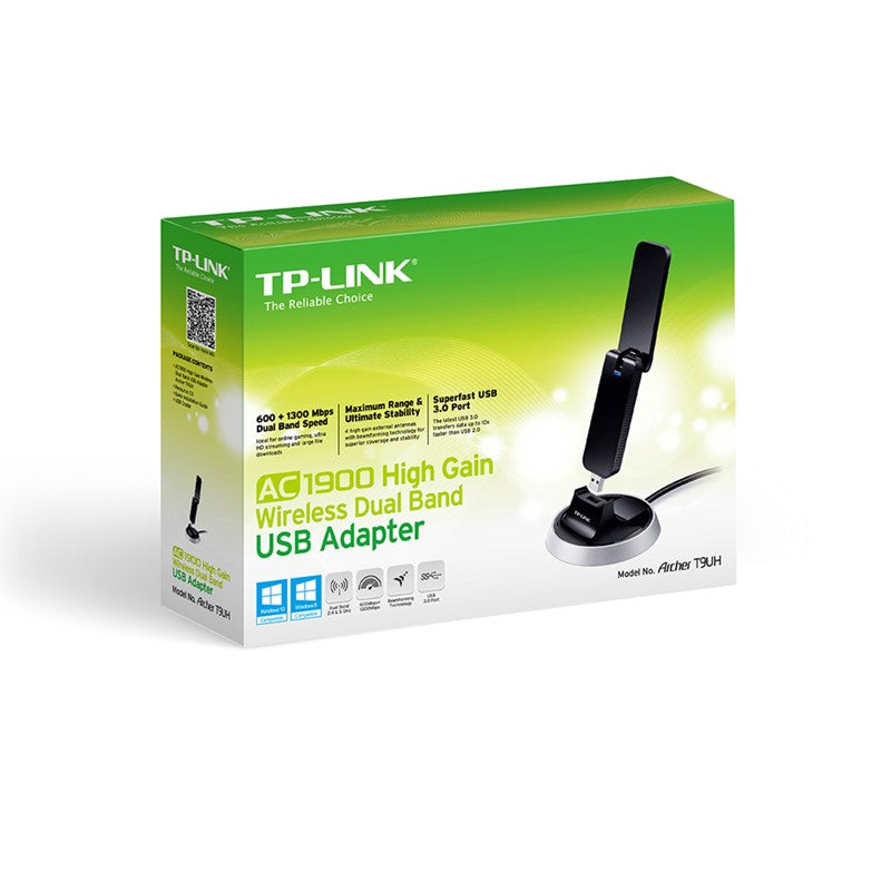 TP-Link Archer T9UH AC1900 محول USB لاسلكي مزدوج النطاق عالي الاداء