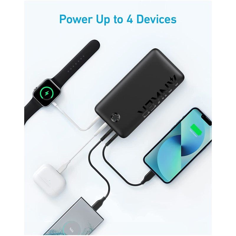 Anker Portable Charger, 347 Power Bank (PowerCore 40K), 40,000mAh 30W Power Bank with USB-C High-Speed Charging, for MacBook, iPhone , Samsung, iPad, AirPods, and More