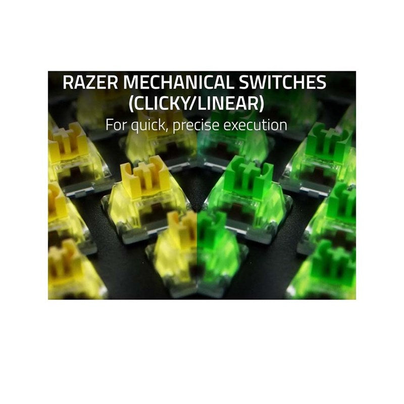 Razer BlackWidow V4 X Mechanical Gaming Keyboard, Green Switch (Arabic Layout) - Open Box