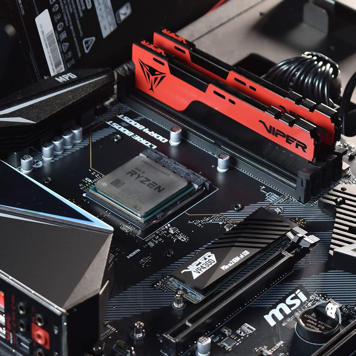 Patriot Viper Elite II 16GB DDR4 2666 MHz RAM Memory - Black/Red
