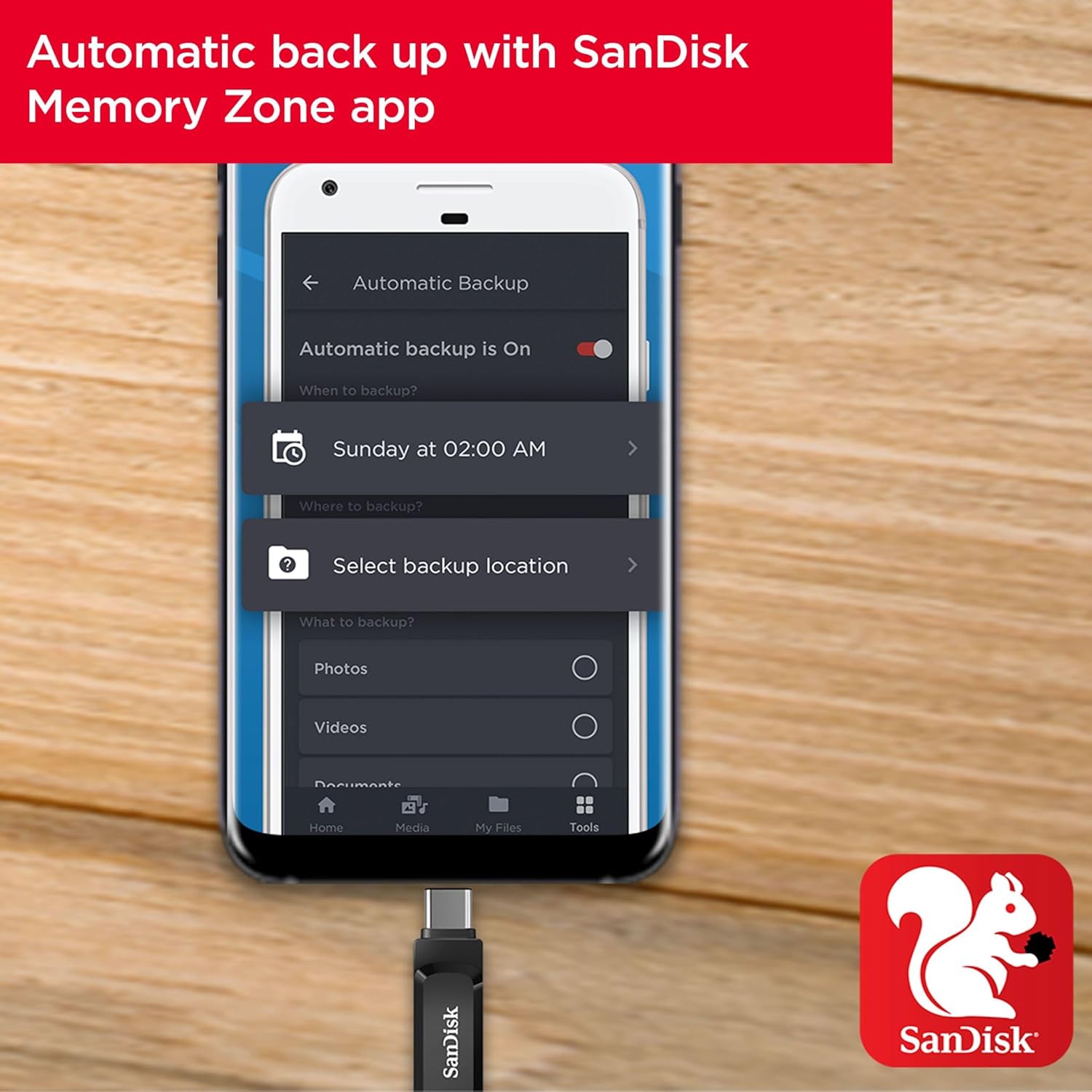 SanDisk Ultra Drive Dual Go 512GB USB Type-C Flash Drive - Black
