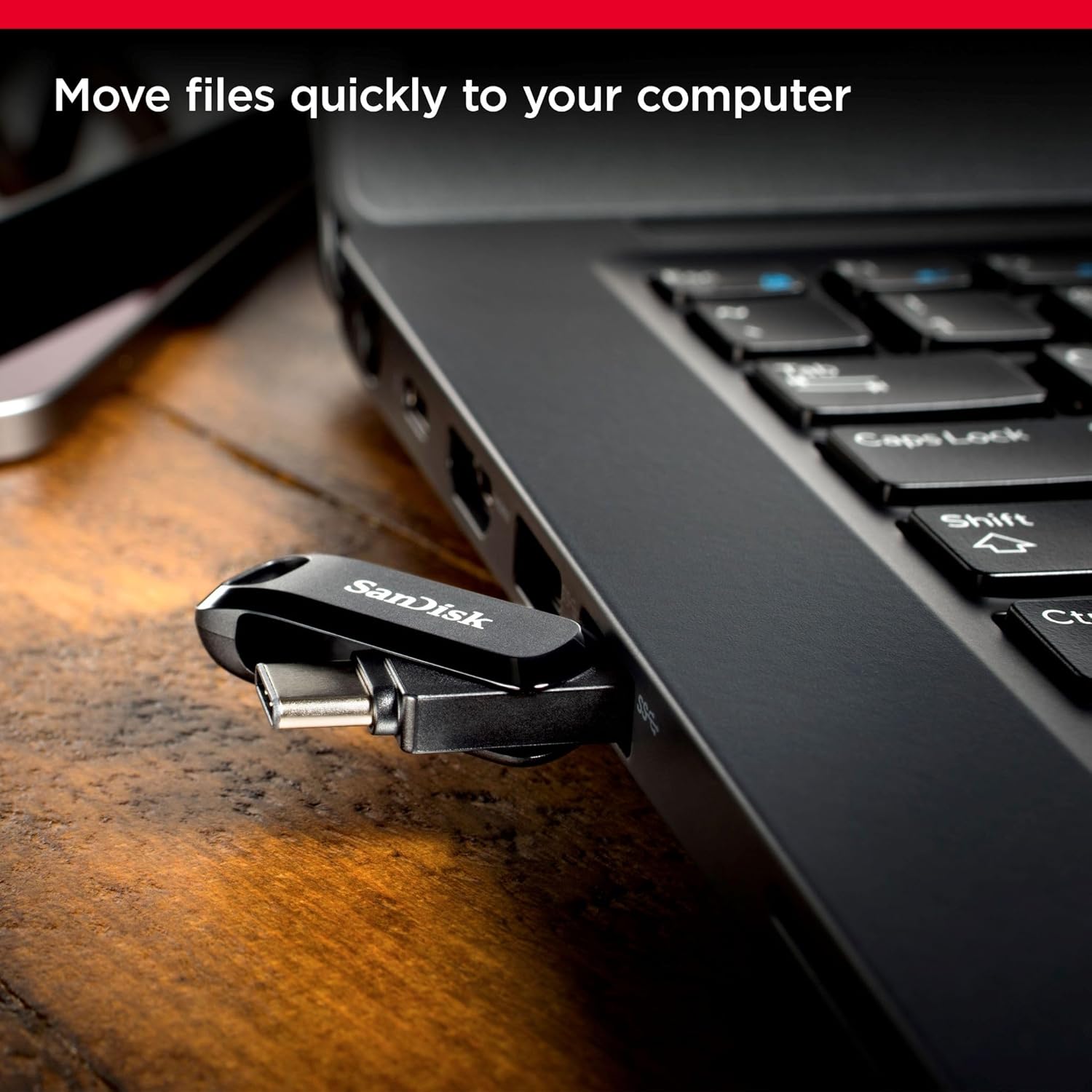 SanDisk Ultra Drive Dual Go 512GB USB Type-C Flash Drive - Black