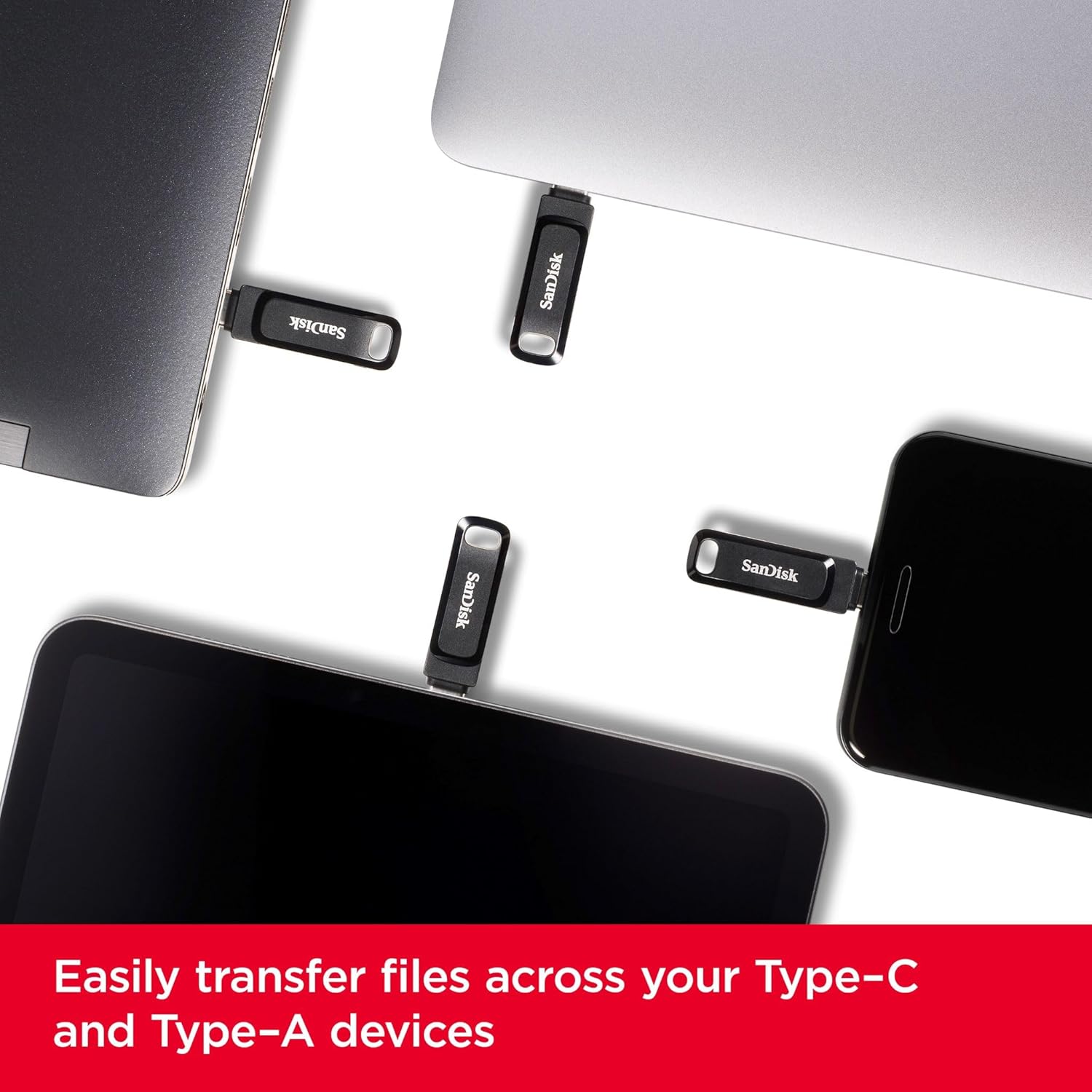 SanDisk Ultra Drive Dual Go 512GB USB Type-C Flash Drive - Black