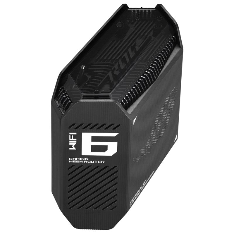 Asus ROG Rapture GT6 Tri-Band Mesh Wi-Fi 6, 2.5 Gbps Port, Triple-Level Game Acceleration, UNII 4 RGB Gaming Router - Black