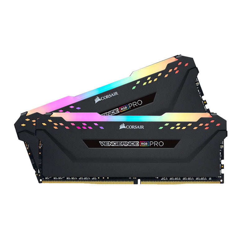 Corsair Vengeance RGB PRO 16GB (2 x 8GB) DDR4 DRAM 3600MHz C18 Memory Kit - Black