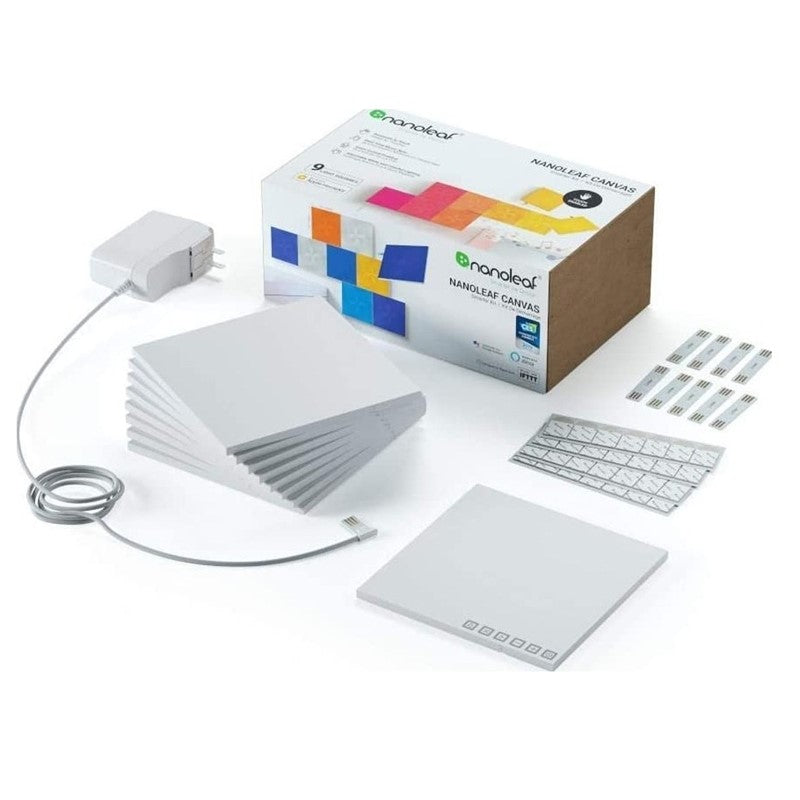 Nanoleaf Canvas Square Starter Kit 9 Light Panels - White