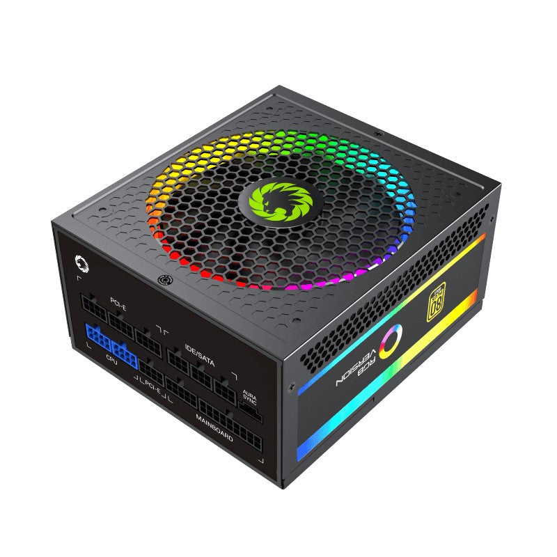 GameMax RGB1050 PRO 1050W 80 Plus Gold RGB Fully Modular Gaming Power Supply - Black