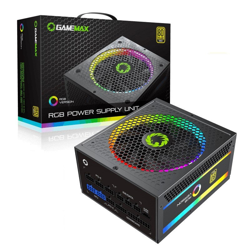 GameMax RGB1050 PRO 1050W 80 Plus Gold RGB Fully Modular Gaming Power Supply - Black