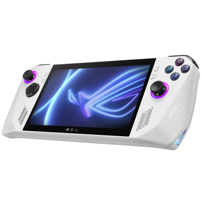 Asus ROG Ally 7 بوصة 120 هرتز FHD 1080p Touch، معالج AMD Ryzen Z1 Extreme، ذاكرة الوصول العشوائي 16 جيجابايت LPDDR5، SSD 512 جيجابايت Windows 11 كمبيوتر محمول للألعاب - أبيض
