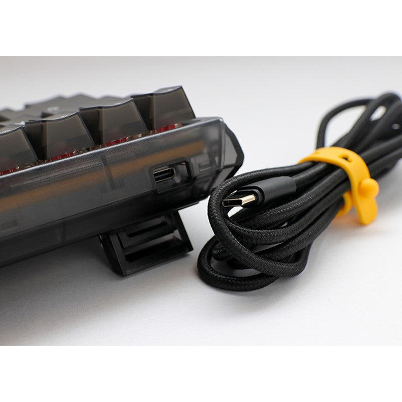 لوحة مفاتيح الألعاب الميكانيكية السلكية Ducky One 3 Mini Hot-Swap (مفتاح أزرق) - رمادي ضبابي