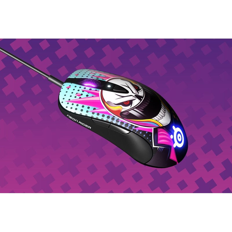 ستيل سيريز سينسي عشرة ماوس الألعاب السلكي RGB - إصدار نيون رايدر