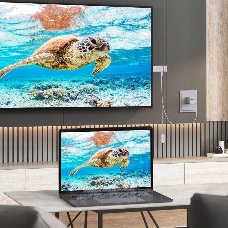 j5create JVAW76 محول العرض اللاسلكي سكرين كاست 4K HDMI - أبيض