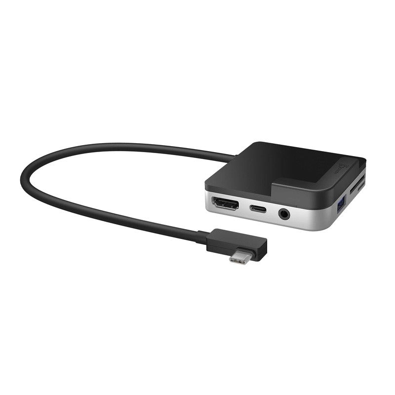 j5 create JCD612 قاعدة توصيل يو اس بي سي إلى 4 كيه 60 هرتز اتش دي ام اي لأجهزة iPad Pro، تتضمن منفذ HDMI واحد ومنفذين USB - أسود وفضي