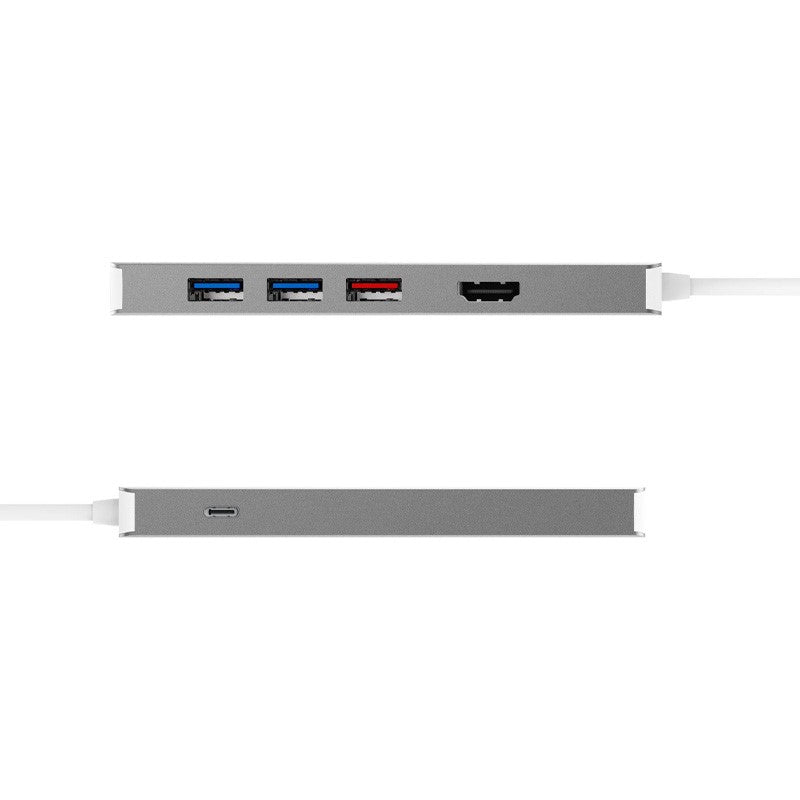 j5 create JCD375 محول USB-C متعدد الوحدات مع مجموعتين - فضي وأبيض