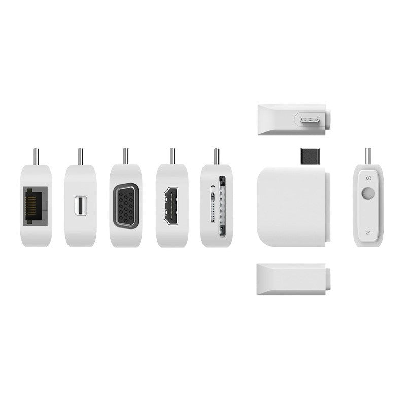 j5 create JCD389 قاعدة توصيل وحدات Ultradrive Kit USB-C متعددة الشاشات، تتضمن منفذين HDMI و4 منافذ USB - فضي وأبيض