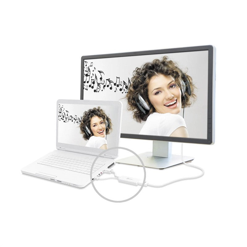j5create JDA214 VGA إلى HDMI محول صوت فيديو، أبيض