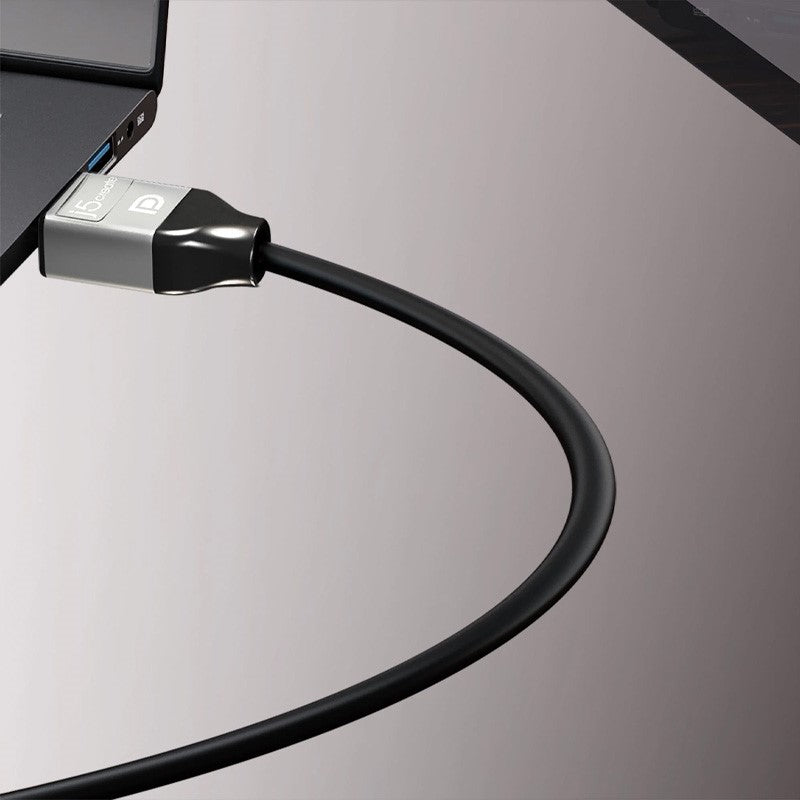 j5create JDC42 4K DisplayPort Cable, Black/Grey, 1.8 M