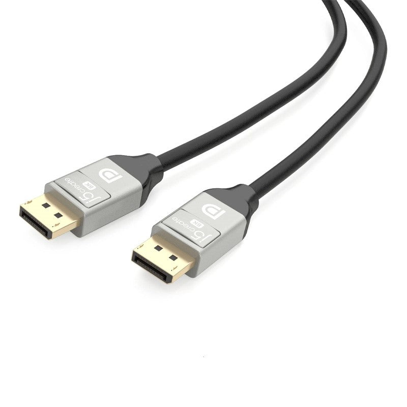 j5create JDC43 8K DisplayPort Cable, Black/Grey, 2 M