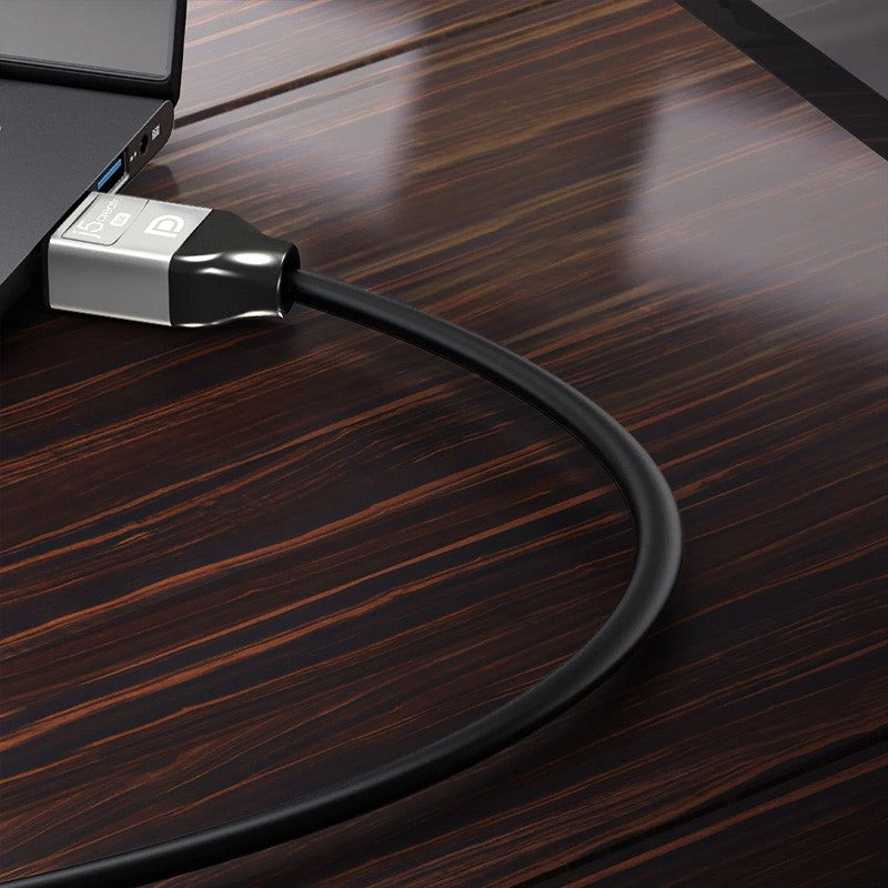 j5create JDC43 8K DisplayPort Cable, Black/Grey, 2 M