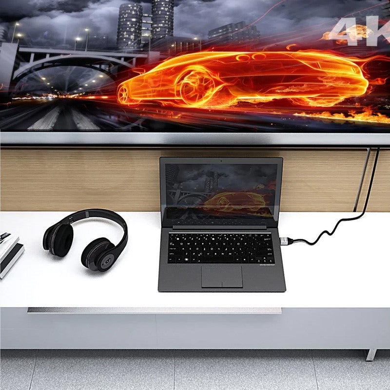 j5create JDC52 الترا اتش دي 4K كابل اتش دي ام اي، اسود ورمادي، 2 متر