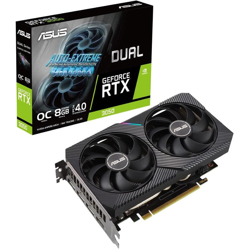 Asus Dual GeForce RTX 3050 V2 OC Edition 8GB GDDR6 Gaming Graphics Card