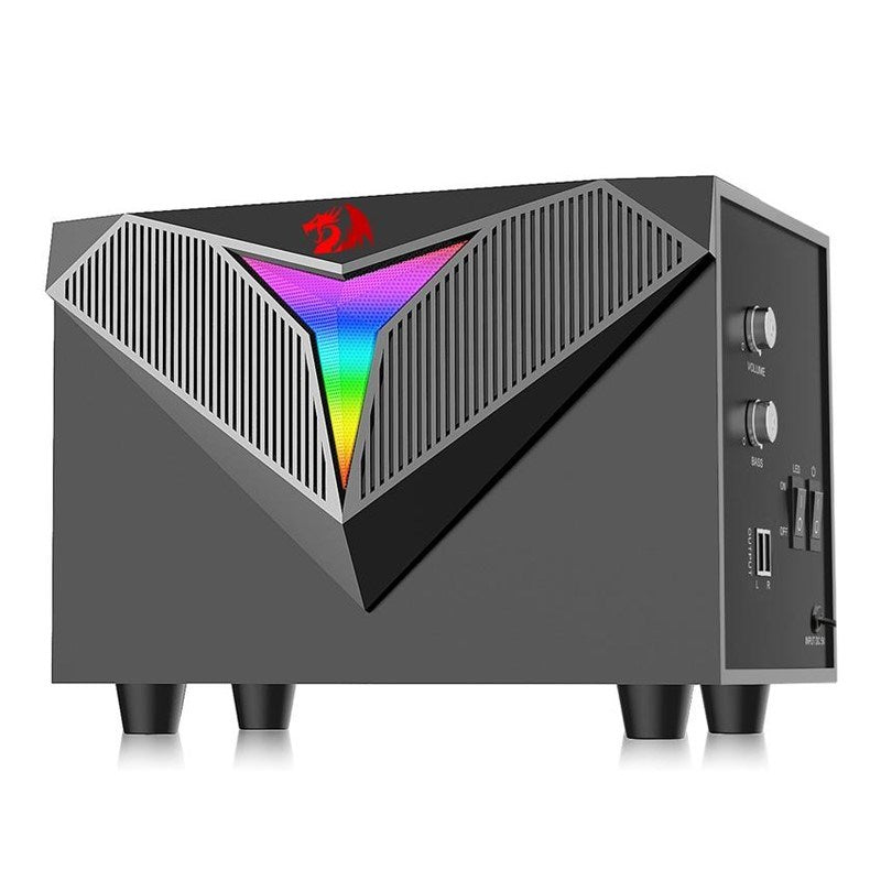 Redragon Toccata GS700 Stereo Gaming Speaker with Lighting, Black