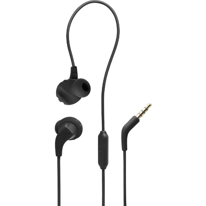 JBL Endurance Run2 Wired Earphones, IPx5 Waterproof, 1 Button Remote Control, Magnetic, Black