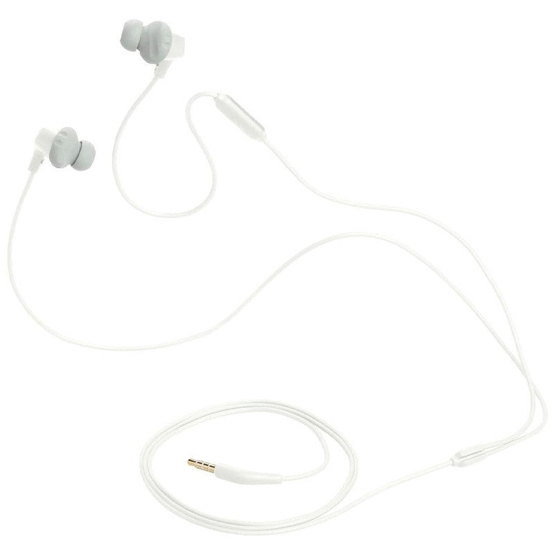 JBL Endurance RUN2 Wired Earphones, IPX5 Waterproof, 1-Button Remote Control, Built-in Magnet, White