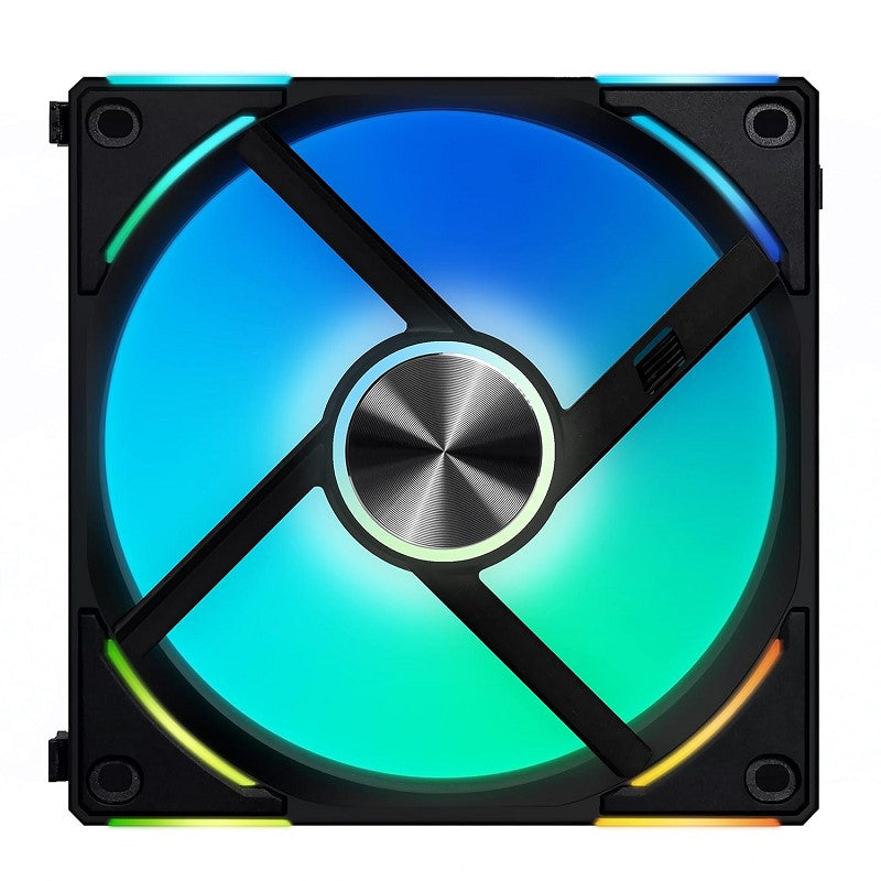 LIAN LI UNI Fan ALV2 120mm ARGB Cooling Fan (Pack of 3) - Black