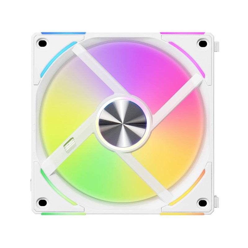 LIAN LI UNI Fan ALV2 120mm ARGB Cooling Fan (Pack of 3) - White