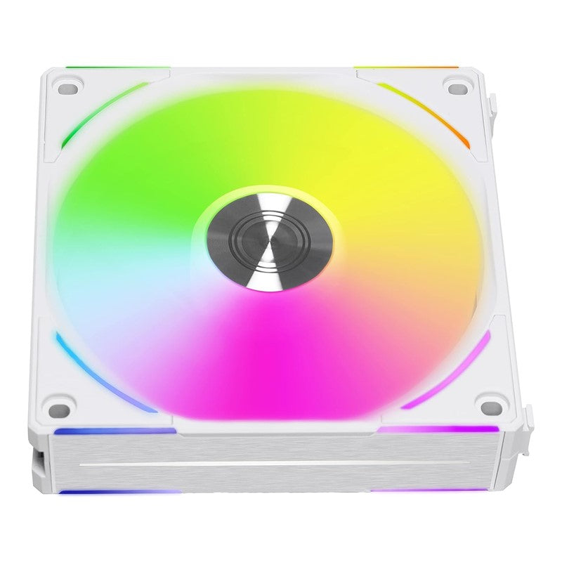 LIAN LI UNI Fan ALV2 120mm ARGB Cooling Fan (Pack of 3) - White