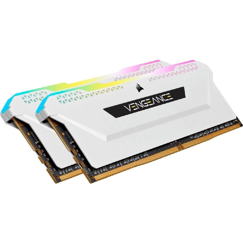 Corsair Vengeance RGB PRO SL 32 GB (2x16 GB) DDR4 DRAM 3600MHz C18 Memory Kit - White