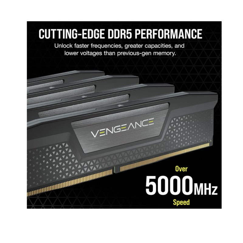 Corsair Vengeance 32GB (2x16GB) DDR5 DRAM 5200MT/s CL40 Memory Kit - Black