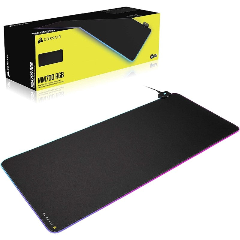 Corsair MM700 RGB Extended Gaming Mouse Pad (930mm x 400mm x 4mm) - Black