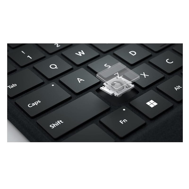 Microsoft Surface Pro Signature Keyboard, Full Mechanical Keyset, Backlit Keys, Large Touchpad For Surface Pro 8 / 9 / X , English Arabic , Black
