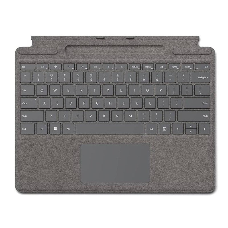 Microsoft Surface Pro Signature Keyboard, Full Mechanical Keyset, Backlit Keys, Large Touchpad,  For Surface Pro 9 / 8 / Pro X ,Arabic /English, Platinum