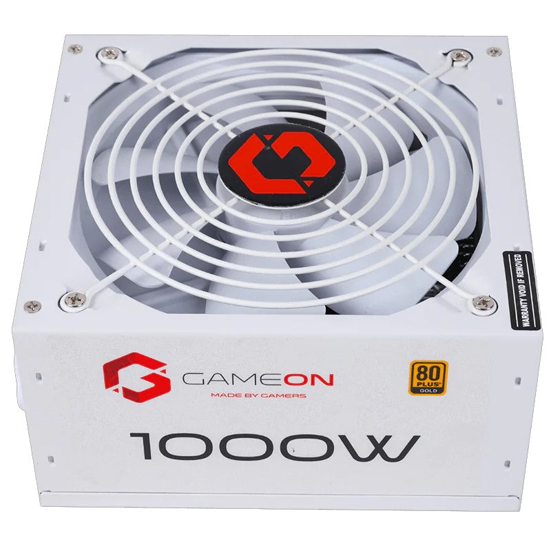 GAMEON - SPY2 ATX 1000 WATTS 80 PLUS Gold Value Gaming Power Supply - White