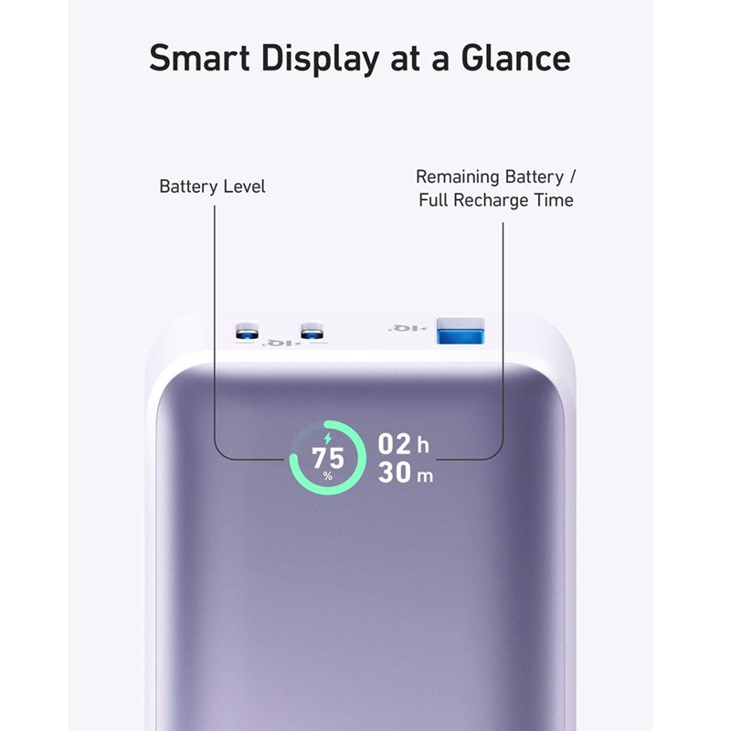 Anker Power Bank, 533 Power Bank (PowerCore 30W), Power IQ 3.0 Portable Charger with PD 30W Max Output, 10000mAh Battery Pack