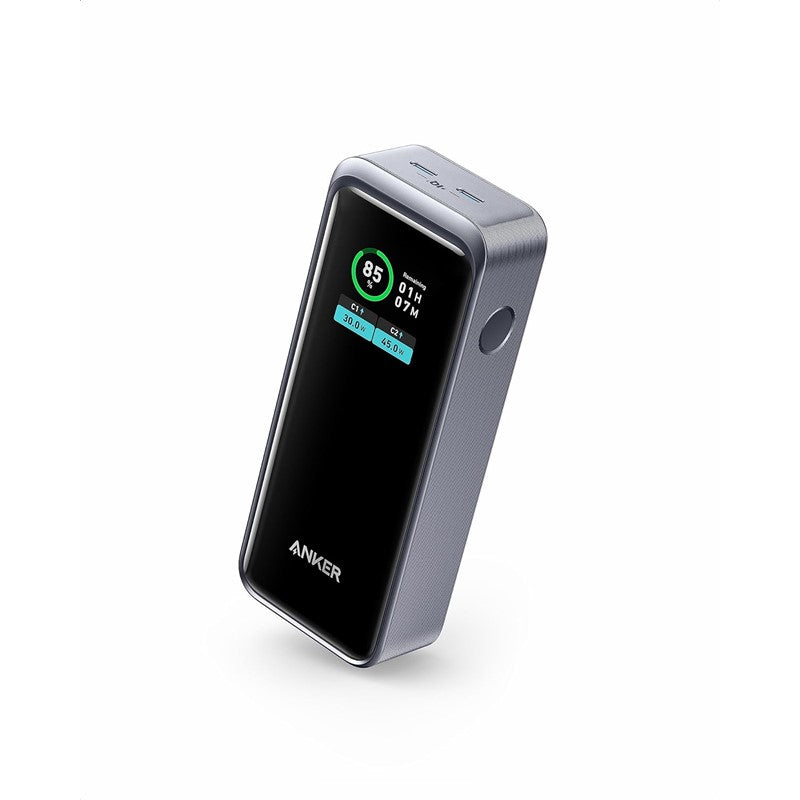Anker Prime Power Bank, 12000mAh USB-C Port Portable Charger with 130 Watts Output, Smart Digital Display, Black