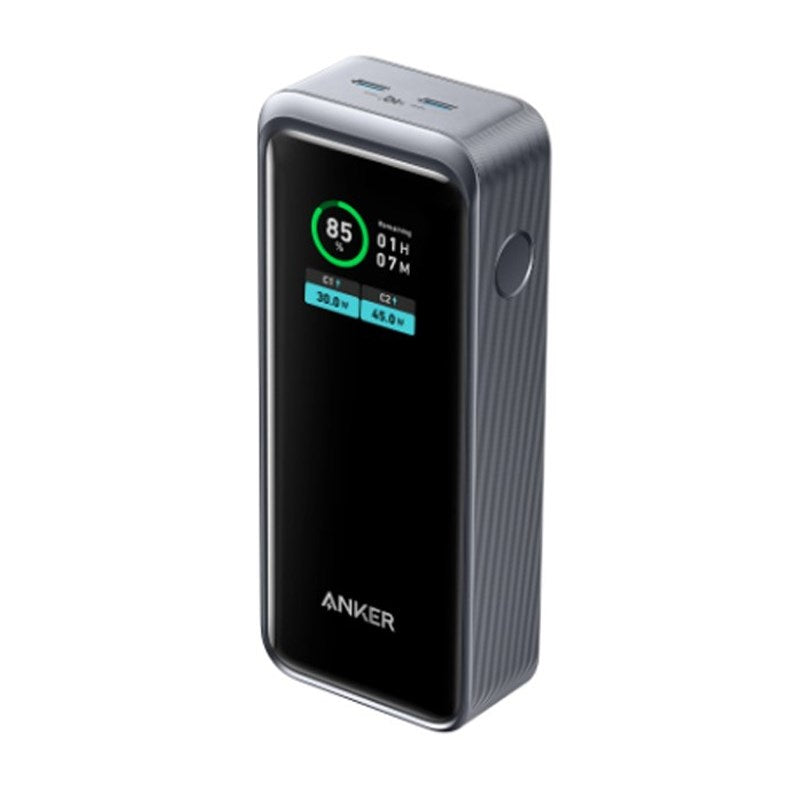 Anker Prime Power Bank, 12000mAh USB-C Port Portable Charger with 130 Watts Output, Smart Digital Display, Black